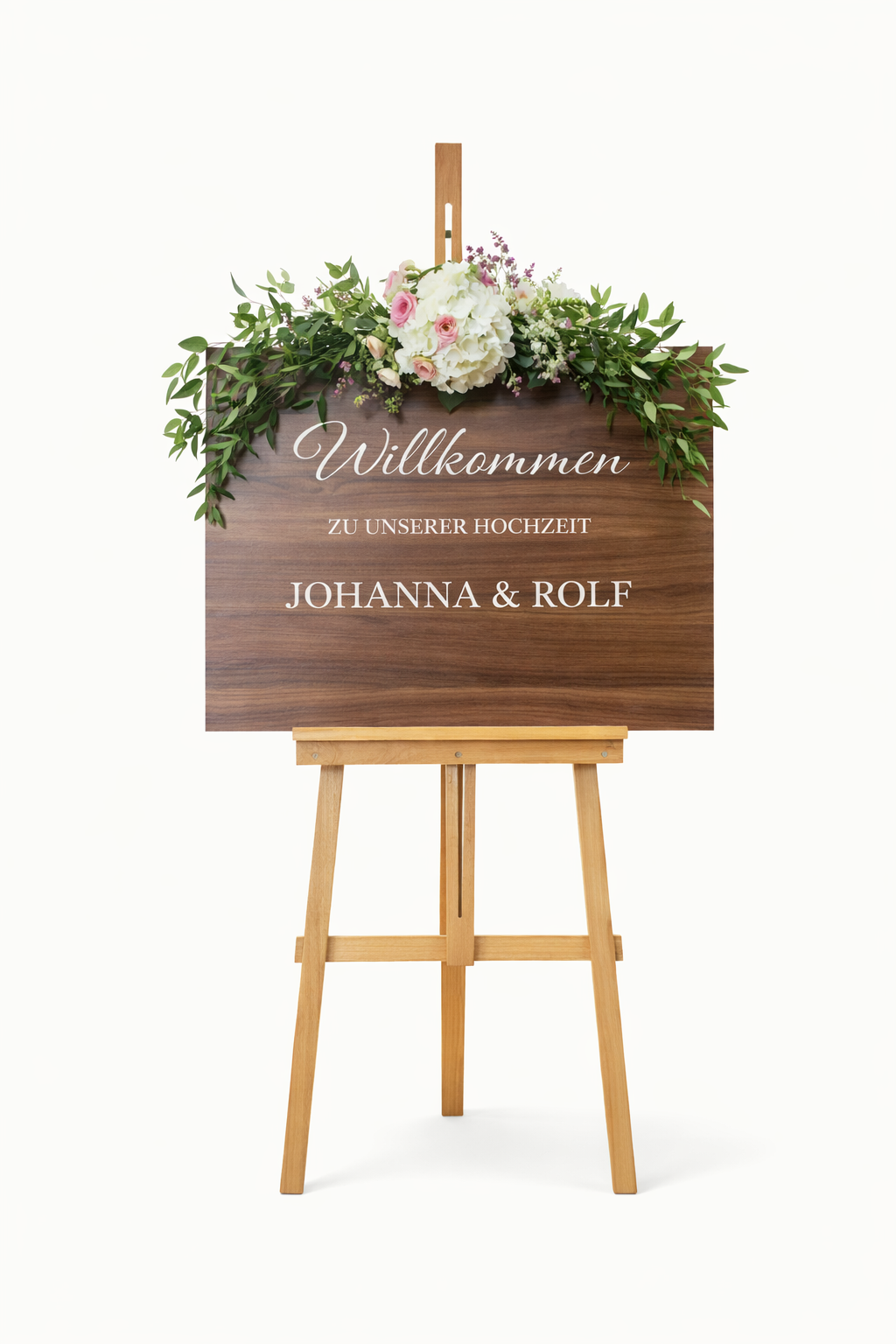 Willkommensschild Holz